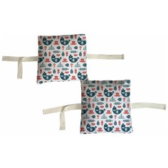 Набор бортиков в детскую кроватку "Синие курочки" 8 шт. Marengo Textile