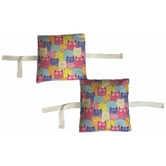 Набор бортиков в детскую кроватку "Яркие котики" 12 шт. Marengo Textile