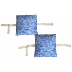 Набор бортиков в детскую кроватку "Голубые волны" 8 шт. Marengo Textile