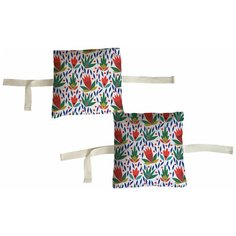 Набор бортиков в детскую кроватку "Геометричные цветы" 8 шт. Marengo Textile