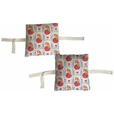 Набор бортиков в кроватку "Лисы в венке" 8 шт. Marengo Textile