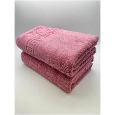 Полотенца махровые 70х140, комплект из 2 шт. "One size" Сирень Ashgabat Dokma Toplumy