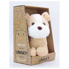 Мягкая игрушка Unaky в подарочной коробке Щенок (Собака) Оскар - 20 см