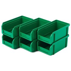 Набор ящиков Стелла-техник V-1-К6 17.2x10.2x7.5 см зеленый