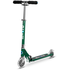 Городской самокат Micro Sprite LED, зеленый