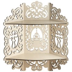 Полка для икон угловая (иконостас) 002 ЗабаваДар