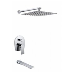 Смеситель для ванны встраиваемый KAISER Linear Chrome (хром) 59077