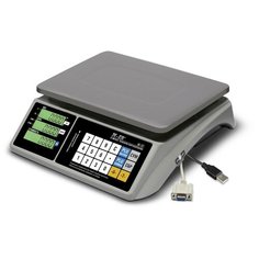 Торговые настольные весы M-ER 328 AC-15.2 "TOUCH-M" LCD RS232 и USB Mertech