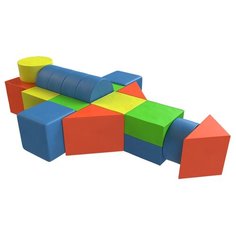 Мягкий игровой комплекс ROMANA Звездолет 2 ДМФ-МК-13.90.21, желтый/синий/красный/зеленый