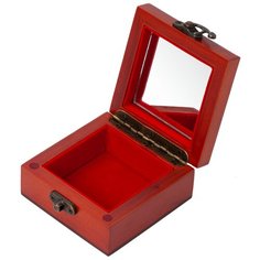 Деревянная шкатулка для украшений S-518Н коричневый Ismat Decor