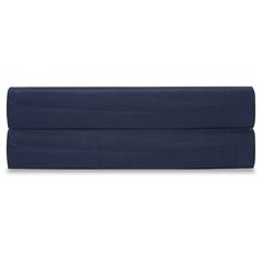 Простыня из сатина темно-синего цвета из коллекции Essential, 180х270 см Tkano