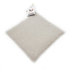 Прихватка из умягченного льна бежевого цвета, 22х22 см Tkano