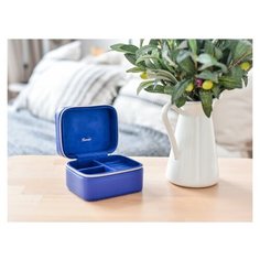 Шкатулка для украшений S-102BLU синий Ismat Decor