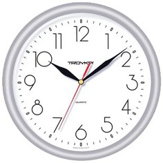 Часы настенные кварцевые Тройка 21270212 серебристый Troika