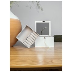 Деревянная шкатулка для украшений S-137W белый Ismat Decor