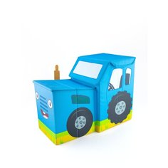 Корзина для хранения игрушек Синий трактор 43 х 33 х 23 см Мультифан