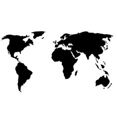 Панно AFI DESIGN Деревянная карта мира, черная (80х40 см) 80х40 см