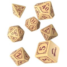 Кубики Q WORKSHOP Pathfinder Second Edition песочный/бордовый