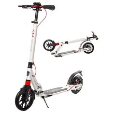 Городской самокат Micar Storm Pro 2021 с ручным дисковым тормозом белый