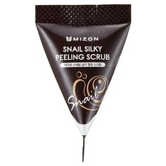 Mizon скраб для лица Snail Silky Peeling Scrub с муцином улитки 7 г