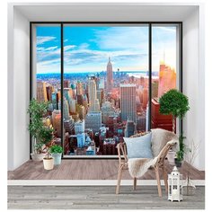 U25803 Фотообои Флизелиновые с виниловым покрытием "Города" 300х270 см Barton Wallpapers