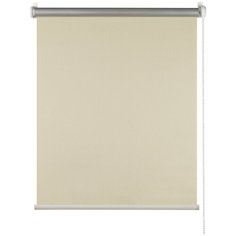 "Рулонная штора mini blackout ПраймДекор светоотражающий "Плайн", кремовый , 43Х170" Prime Decor