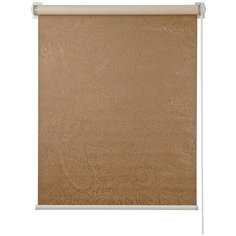 "Рулонная штора ПраймДекор, "Бута", blackout замша, корица, 90х170" Prime Decor