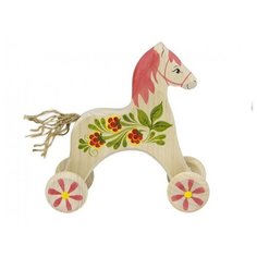 Лошадка-каталка Расписная Wood Fun