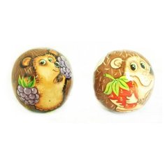 Шар-неваляшка Ежик Wood Fun