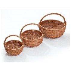 Набор из трех корзин F032 из ивового прута Wood Fun