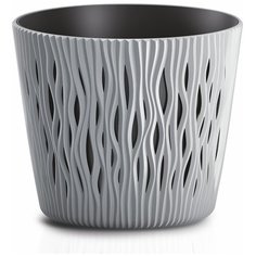 Кашпо для цветов SANDY ROUND DSR190-405U серый 2 предмета 3л Prosperplast