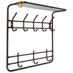 Вешалка 2-х ярусная 60 см, цвет медный антик ЗМИ