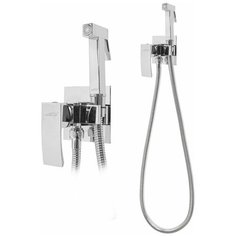 Смеситель встраиваемый с гигиеническим душем Hansberge CUBITO H3077C Chrome