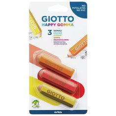 GIOTTO Набор ластиков Happy Gomma 3 шт. (24100 )