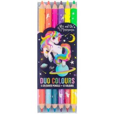 Карандаши цветные двусторонние (6 штук) Depesche Ylvi & the Minimoomis Duo Colours (046243)