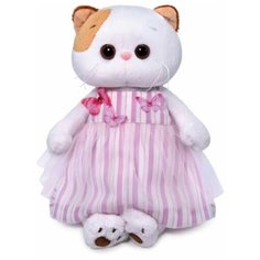 Мягкая игрушка Basik&Co Кошечка Ли-Ли в платье с бабочками 27 см Budi Basa Collection