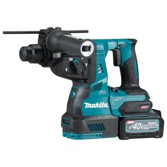 Перфоратор аккумуляторный Makita HR001GM201 Li-Ion 4.0 А·ч 40 В x2 кейс зеленый/черный