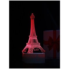 Светодиодный ночник PALMEXX 3D светильник LED RGB 7 цветов (эйфелева башня)