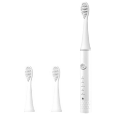 Ультразвуковая электрическая зубная щетка Smart, 3 насадки, белая GST