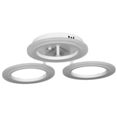 Люстра потолочная Escada 10224/3 с пультом управления, 15 м², регулируемый белый свет, цвет белый