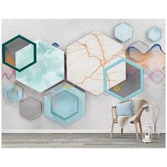 M03504 Фотообои Флизелиновые с виниловым покрытием Поверхности "3Д Мрамор" 400х270 см Barton Wallpapers