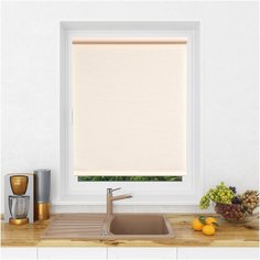 Рулонная штора LM DECOR "Шайн" 07 светло-бежевый 160х170