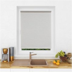 Рулонная штора LM DECOR "Шайн" 01 светло-серый 110х160