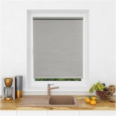 Рулонная штора LM DECOR "Шайн" 02 серый 180х185