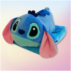 Мягкая игрушка-подушка Стич с детским пледом (покрывалом) внутри. 3 в 1, 50 см Лило и Стич Panawealth Inter Holdings
