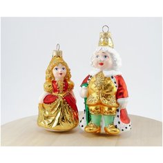 Ёлочная игрушка. Подарочный набор "Золушка и король" Elita