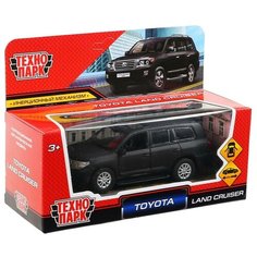 Машинка металлическая ТМ ТехноПарк "Toyota Land Cruiser" 12,5 см. чёрного цвета