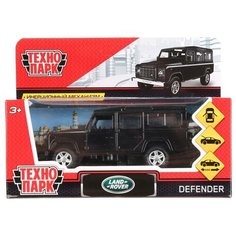 Машинка металлическая ТМ ТехноПарк "LAND ROVER DEFENDER" 12 см. черного цвета