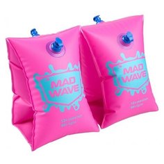 Нарукавники Mad Wave надувные розовые 2-6 лет