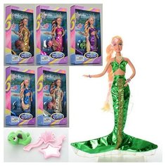 Кукла DEFA Lucy "Прекрасная ундина" (в комплекте морское животное и акс., волосы меняют цвет)